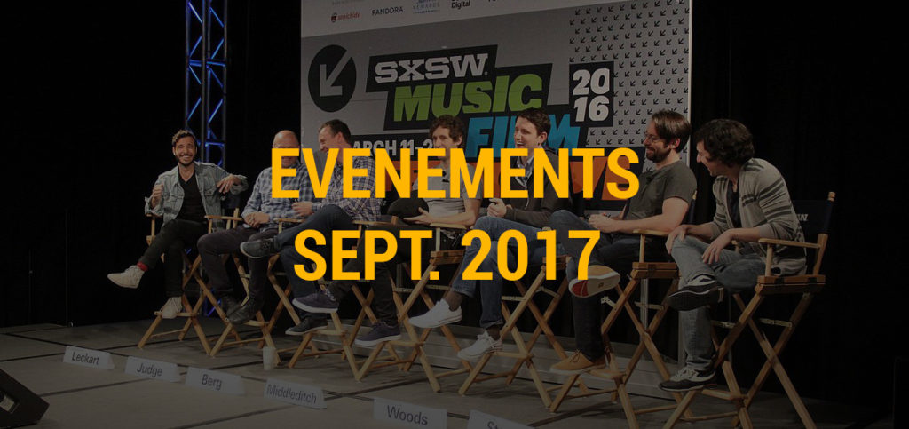 evenements musique tech france septembre 2017